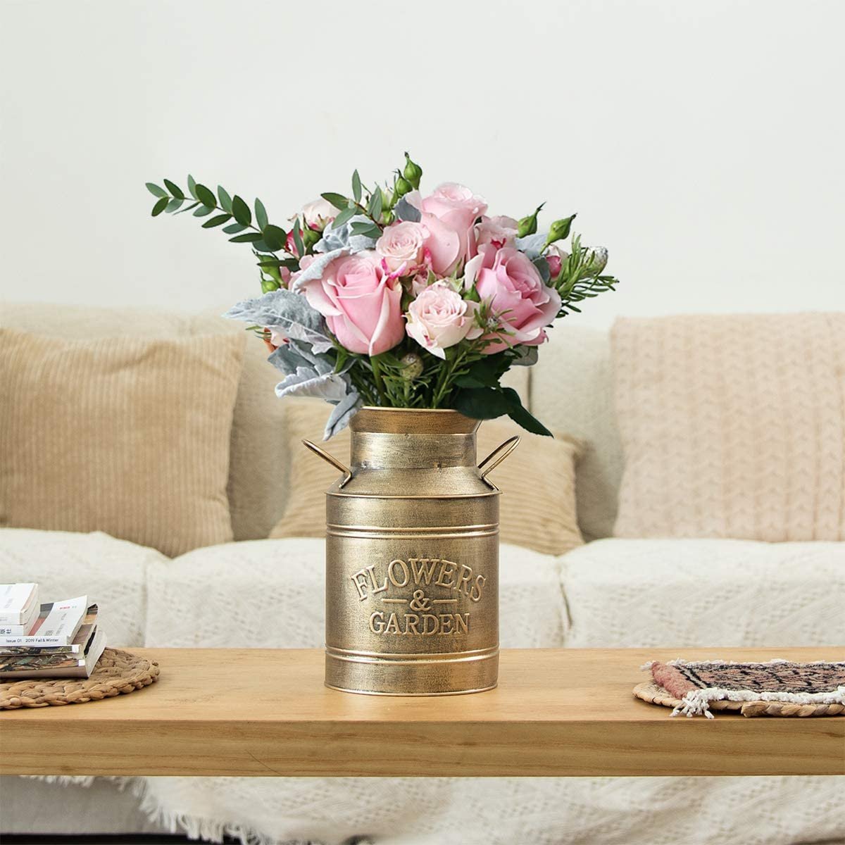 Gold-Metal-Flower-Farmhouse-Vase