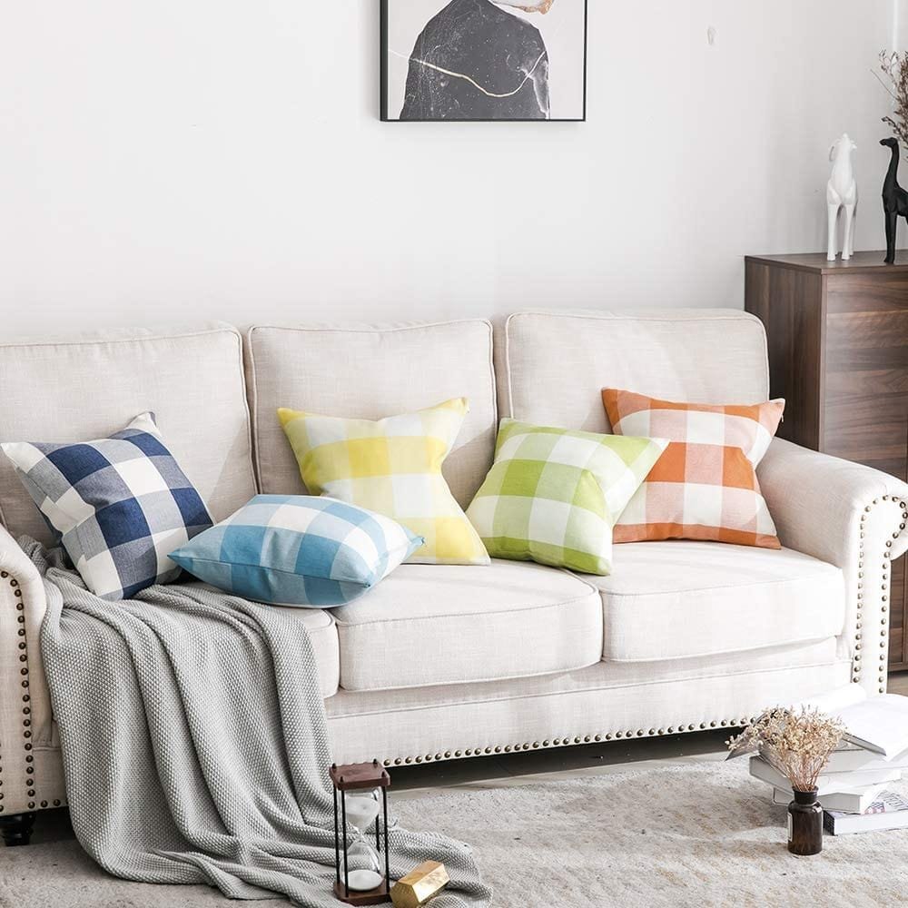 plaid-check-pillow-covers