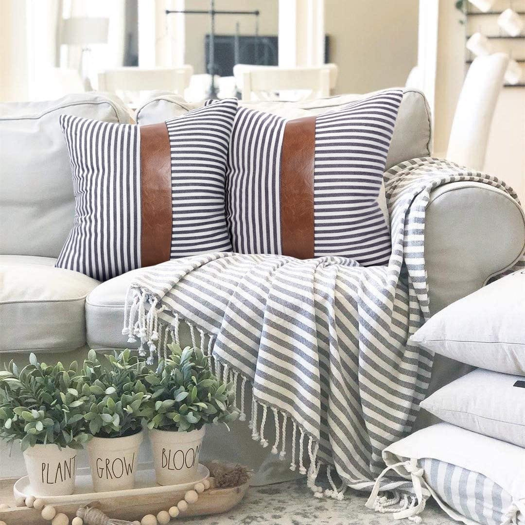 Modern-Faux-Leather-Pillowcases