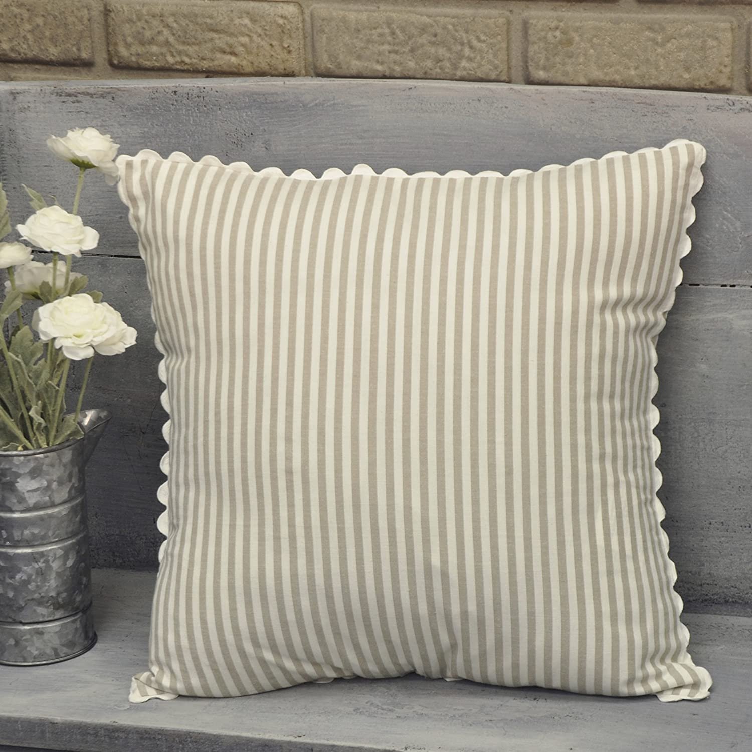 Ticking-Stripe-Taupe-Pillowcase