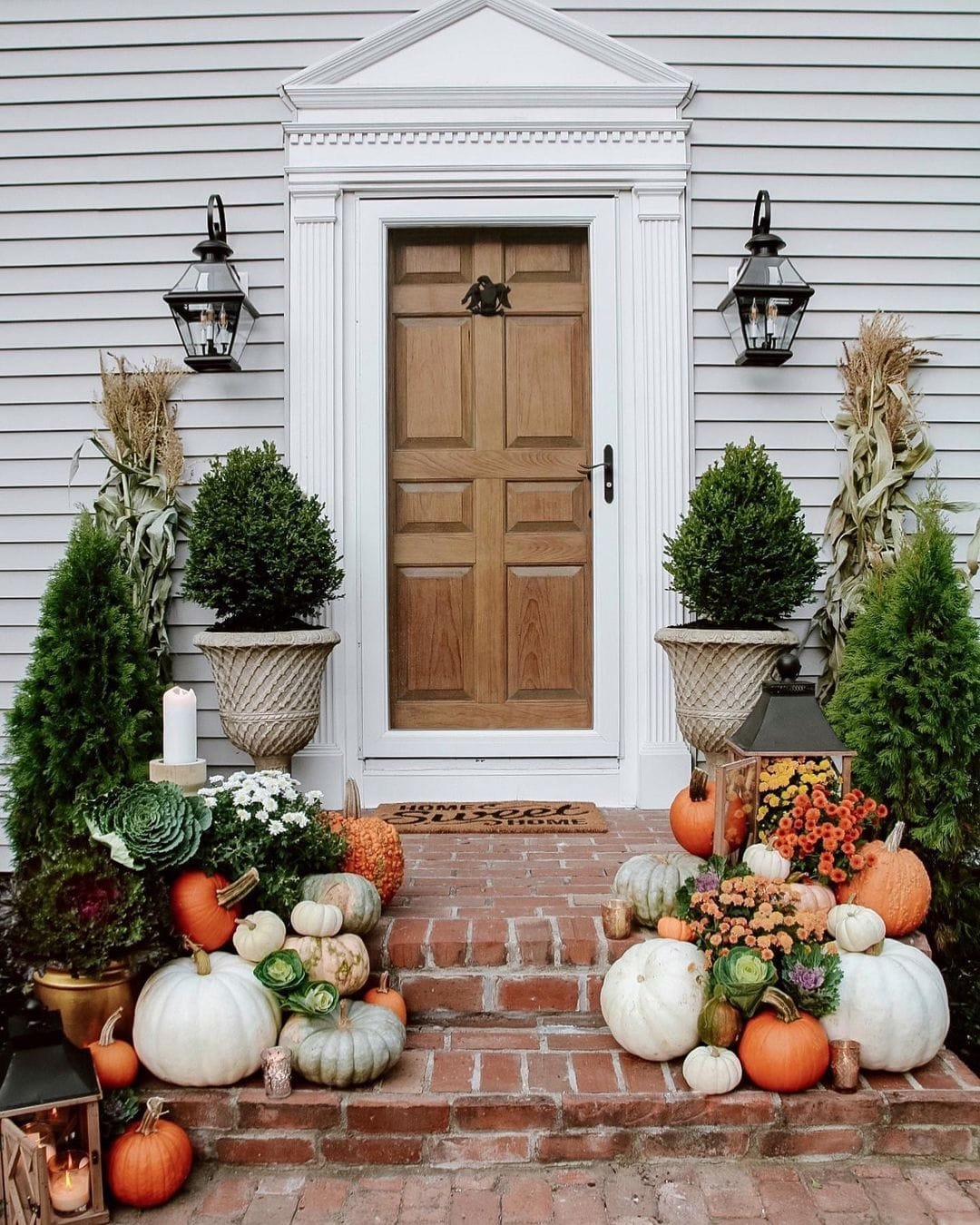 fall front porch decor
